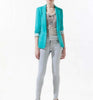 NEW blazer women blazer foldable brand jacket made of cotton & spandex with lining Vogue refresh blazers