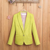 NEW blazer women suit A Grain Of Small Suit Buckle Tailored Jacket Candy Colors Women's Suit Female