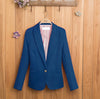 NEW blazer women suit A Grain Of Small Suit Buckle Tailored Jacket Candy Colors Women's Suit Female
