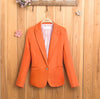 NEW blazer women suit A Grain Of Small Suit Buckle Tailored Jacket Candy Colors Women's Suit Female