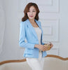 NF Women Fashion Blazers Long Sleeve Notched Candy Color Slim Suit Women Solid Color Sling Button Blazer Top