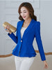 NF Women Fashion Blazers Long Sleeve Notched Candy Color Slim Suit Women Solid Color Sling Button Blazer Top