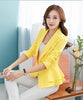 NF Women Fashion Blazers Long Sleeve Notched Candy Color Slim Suit Women Solid Color Sling Button Blazer Top