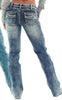 Brand Woman Long Jean Pants New Fashion Europe And America Dark Embroidered Stretch Denim Straight Casual Trousers