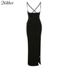 NIBBER black sexy camis dresses women party long dress beach vacation year 2023 spring summer slim soft stretch fashion