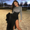 NIBBER black sexy camis dresses women party long dress beach vacation year 2023 spring summer slim soft stretch fashion