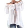 Casual Solid Chiffon Shirt 2022 Women Short Sleeve Summer Tops Off Shoulder Solid Strapless Blouse Tops Female Blusas