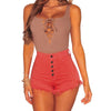 Denim Shorts Women Summer Fashion Hole Tassel Ripped Distressed Cutoffs Hotpants Feminino Sexy High Waist Jeans Shorts