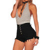 Denim Shorts Women Summer Fashion Hole Tassel Ripped Distressed Cutoffs Hotpants Feminino Sexy High Waist Jeans Shorts