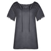Plus Size 5XL Blouse Women O Neck Oversize Chiffon Tee Tops Women Casual Tee Shirt Patchwork Female Summer Solid Top