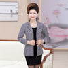 Autumn Women Blazer Coat Long Sleeve Zipper Mother's Jacket Office  High-Grade Fashion Slim Suits Outwear