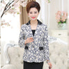 Lace Collar Blazers Feminino Spring Fall Fashion Mother Elegant  Plus Size Outerwear Long Sleeve Women Jacket Coat