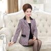 Lace Collar Blazers Feminino Spring Fall Fashion Mother Elegant  Plus Size Outerwear Long Sleeve Women Jacket Coat