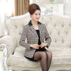 Lace Collar Blazers Feminino Spring Fall Fashion Mother Elegant  Plus Size Outerwear Long Sleeve Women Jacket Coat