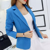 Spring Autumn Blazers Femme Long Sleeve Fashion Slim Small Suit Single Button Women's Jackets Lady Office  Short Coat