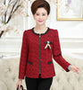 Spring Autumn New Fashion 5XL Plus Size Women Jacket Coat O-Neck Long-Sleeve Zipper Blazer Mother Top Female Outwear