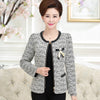 Spring Autumn New Fashion 5XL Plus Size Women Jacket Coat O-Neck Long-Sleeve Zipper Blazer Mother Top Female Outwear