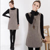 Spring Autumn Winter Women Woolen Knitted Sweater Plus Size Sweet Jumper Lady Casual Sweater Dress Sleeveless Waistcoat