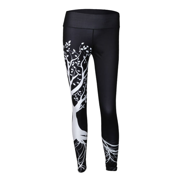 Fashion 3D Printed Leggings Women Push Up High Waist Leggings 3D Digital Tree Print Slim Polyester Harajuku Legging XS-L