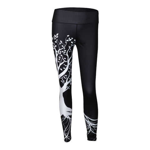 Fashion 3D Printed Leggings Women Push Up High Waist Leggings 3D Digital Tree Print Slim Polyester Harajuku Legging XS-L