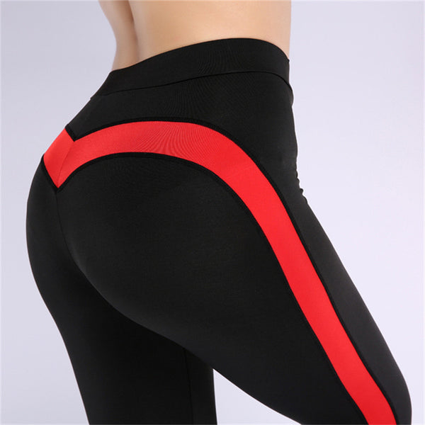Fashion Heart Push Up Autumn Leggings Women High Waist Workout Leggings Activewear Slim Polyester Legging Pants S-XL