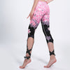 Fashion Sporting Push Up Leggings Women Kawaii Cherry Blossoms Legging High Waist Bandage Jeggings Pants S-3XL