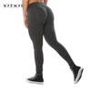 Fitness Womens Leggings Polyester Solid Casual V-Waist Ankle-Length Plus Size Legins Push Up Workout Leggings Female