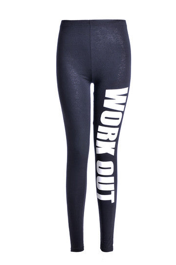 S-XL 2 Colors Women Leggings Sxey Workout Large Size Pink Printed Polyester Jeggings Fashion Loose Letter Leggings Women