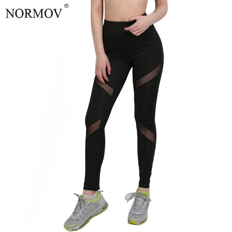 S-XL Women Sexy High Waist Mesh leggings Fashion Breathable Black Jeggings Polyester Activewear Workout Leggings