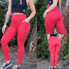 Sexy High Waist Leggings Women Workout Gothic Push Up Legging Femme Casual Solid Color Pocket Jeggings Clothing 5 Color