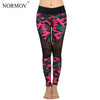 Summer Mesh Skull Leggings Women Push Up Workout Printed Legging Femme Casual Patchwork Leggings 2 Color S-XL