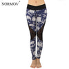 Summer Mesh Skull Leggings Women Push Up Workout Printed Legging Femme Casual Patchwork Leggings 2 Color S-XL