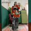 NYOOLO Vintage Harajuku Streetwear Ripped Patchwork High Waist Boyfriend Wash Baggy Jeans Women Men Goth Hip Hop Denim Pants