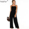 Sleeveless Backless Women Summer Jumpsuit Wide Leg Pants Casual Loose Rompers Sexy Party Club Strap Jumpsuit