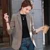 Naviu 2023 Spring Small Plaid Blazer  Material Tops For Women Coat Office Lady Formal Wear