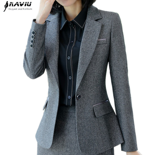 Women's Elegant Blazers And Jackets Office Formal Outerwear Work Top