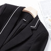 Naviu Female Suits High End Professional Formal Slim Long Sleeve Blazer And Skirt Office Ladies Work Wear