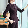 Naviu Design Women Suit Long Sleeve Blazer and Skirt Two Pieces Set Office Ladies Plus Size Formal Work Wear