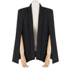 2022 Autumn Pink Black Elegant Ladies Cape Office Work Poncho Women Blazers Jackets Split Long Sleeve Feminino C08036