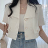 Neploe Blazer Women 2022 Summer Suit Female Korean Loose Casual Short Tops Office Lady Single Breasted White Coat Femme