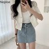 Neploe Blazer Women 2022 Summer Suit Female Korean Loose Casual Short Tops Office Lady Single Breasted White Coat Femme