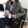 Neploe Business Wear Plaid Blazer Jacket Woman Women's Clothing 2023 Two Buttons Casual Womens Jackets Short Coat