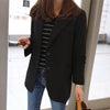Fashion Women Blazers and Jackets Work Office Lady Suit Slim Black Single Button Business Female Blazer 35760