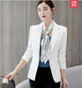 New Arrivals Solid Blazers Working Wear Autumn Winter Fashion One Button Long Sleeve Notched Collar Coats 68013