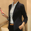 Plus Size 3XL Basic Blazers Women Clothing Casual Slim Fit Jackets One Button Long Sleeve Blazer Black Short Coat 33326