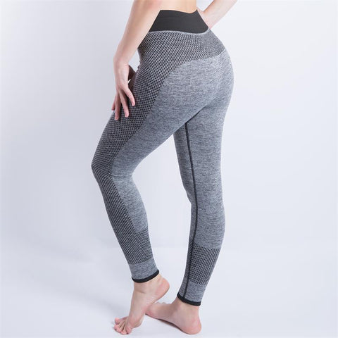 Women Sexy Cropped Leggings High Waist Elastic Slim Trousers 34 C Force Exercise Female Elastic Stretchy Leggings