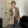 Net Red Small Suit Coat Women's Early Autumn 2022 Korean Chic Versatile Temperament Long Sleeve Casual Suit Top
