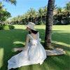 Net red dress for women 2022 Sanya Travel dress with super slim suspender