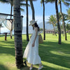 Net red dress for women 2022 Sanya Travel dress with super slim suspender