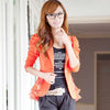 New 2022 Fashion Hot women blazers and jackets long-sleeve slim blazer ruffle short blazer design candy color Outerwear